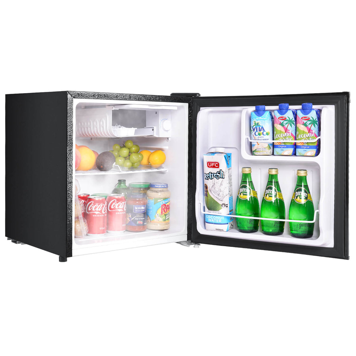 Galanz - 1.7 cubic foot compact dorm refrigerator, Black