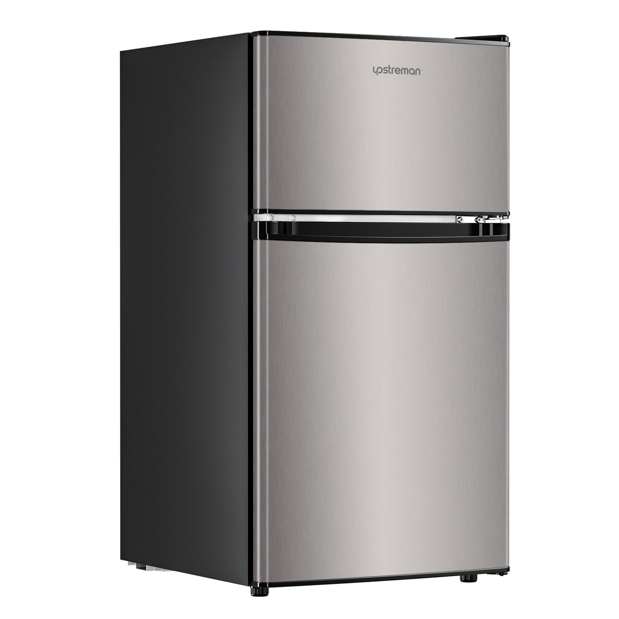 3.2 Cu ft. Compact Stainless Steel Refrigerator, White