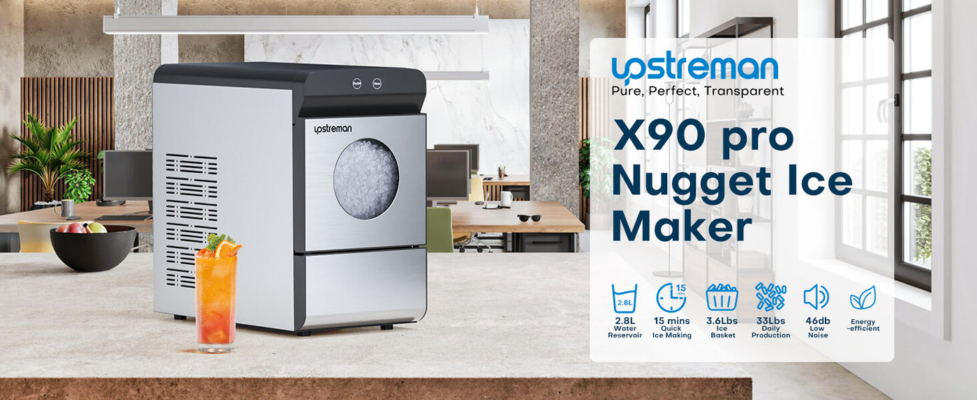 X90 Pro Nugget Ice Maker Countertop, Perfect for family use